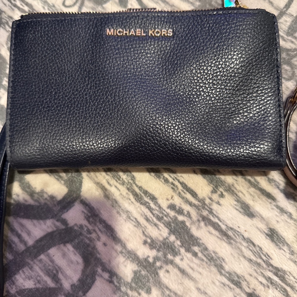 Navy Michael Kohrs wristlet
